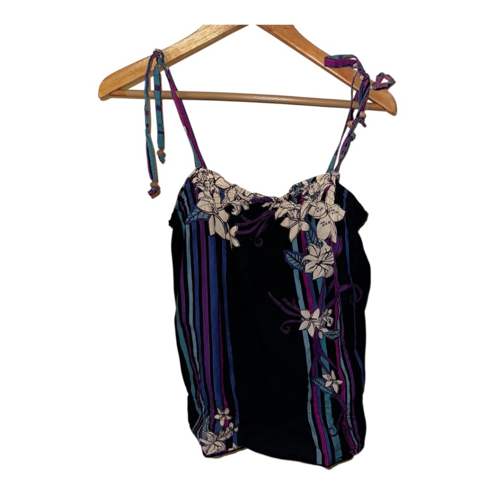 Honolua Wahine Hawaii Shoulder Tie Tank Top S